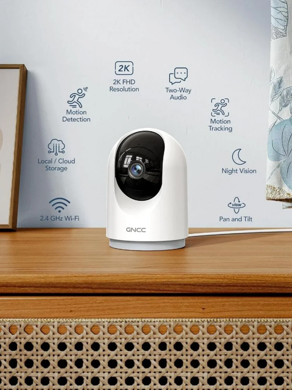 5G Indoor Security Cameras for Home - Pet/Dog/Baby Monitoring, 4-Pack with App